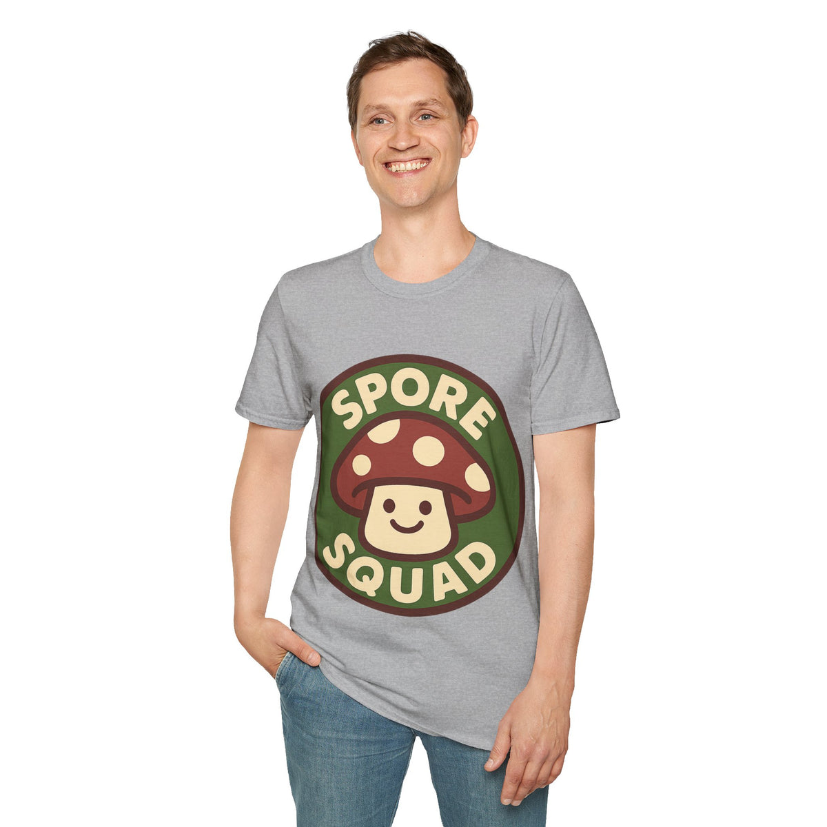 Spore Squad T-Shirt — Cute Mushroom Graphic Tee for Gamers & Fungi Fans - Trending Now - September 2026