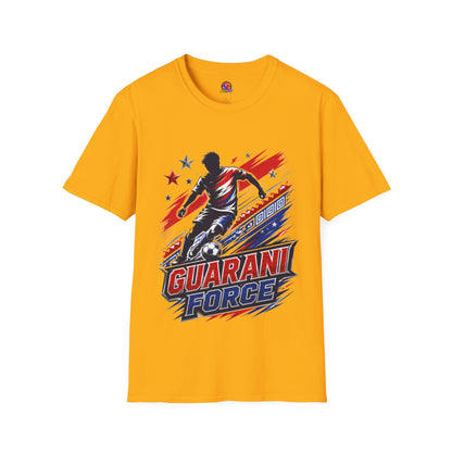 Paraguay Guarani Force Soccer T-Shirt — Red, White & Blue Futbol Fan Tee