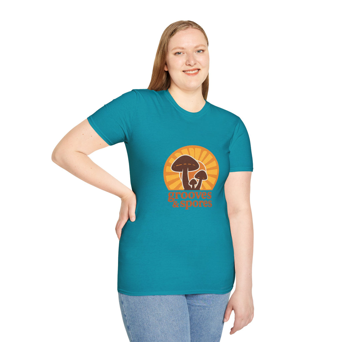 Vintage Mushroom T-Shirt — 'Grooves & Spores' Retro Psychedelic Tee - Trending Now - August 2026