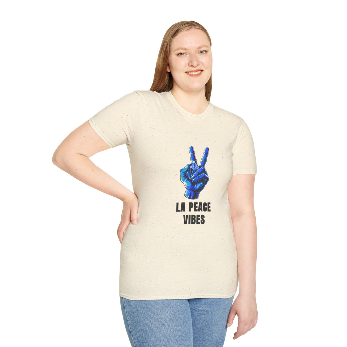 Peace Vibes T-Shirt — Blue Peace Hand Graphic Tee - Trending Now - August 2026