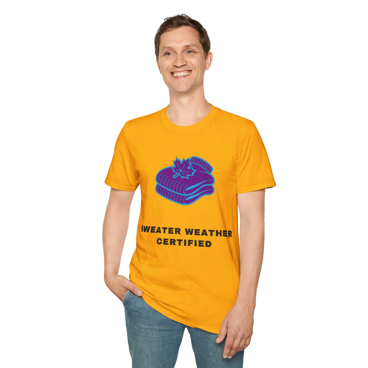 Sweater Weather T-Shirt — "Sweater Weather Certified" Cozy Fall Graphic Tee - Trending Now - September 2026