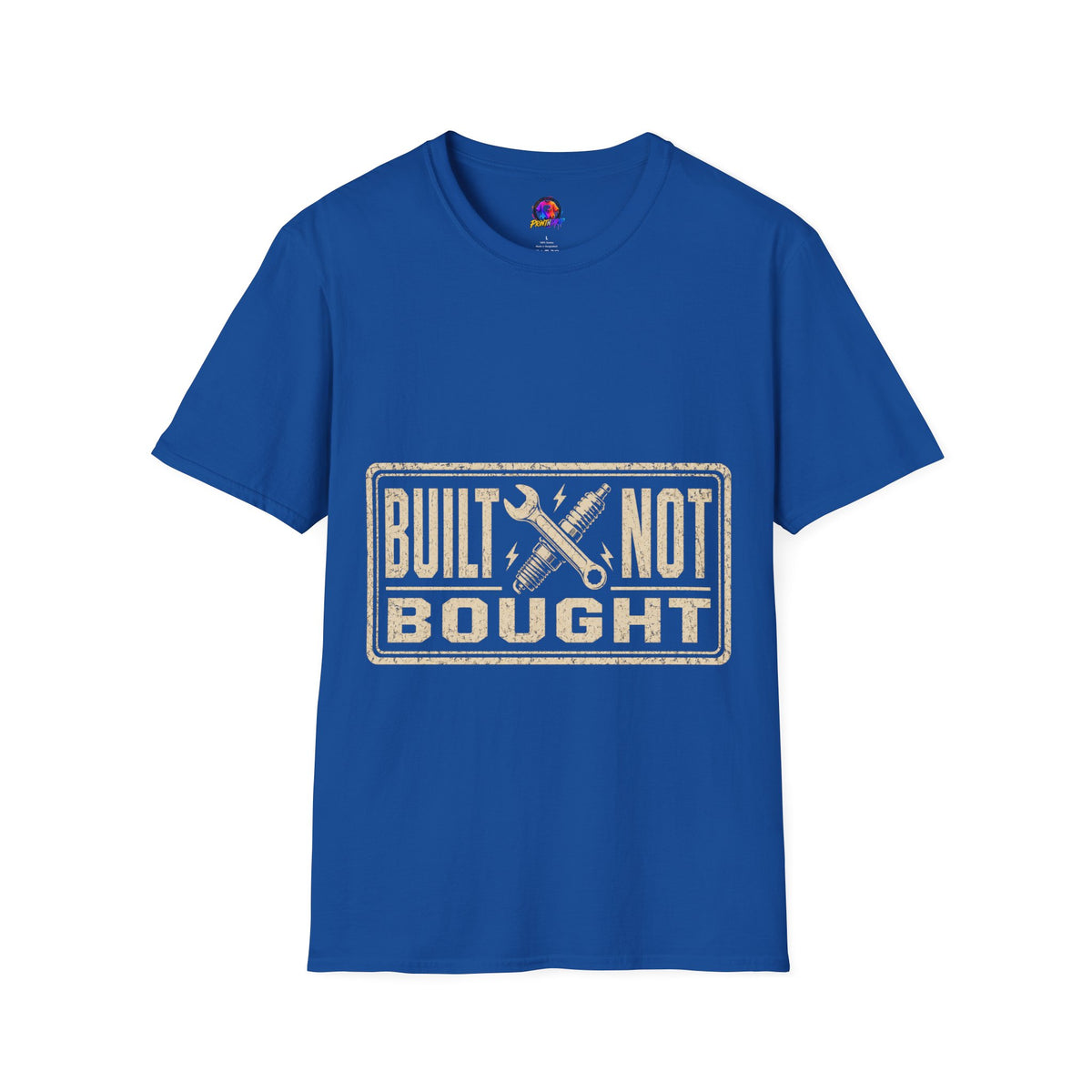 Built Not Bought T-Shirt — Vintage Mechanic Workwear Tee