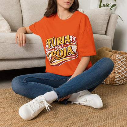 Spain Furia Para Roja T-Shirt — Vintage Flame Spanish Pride Soccer Tee