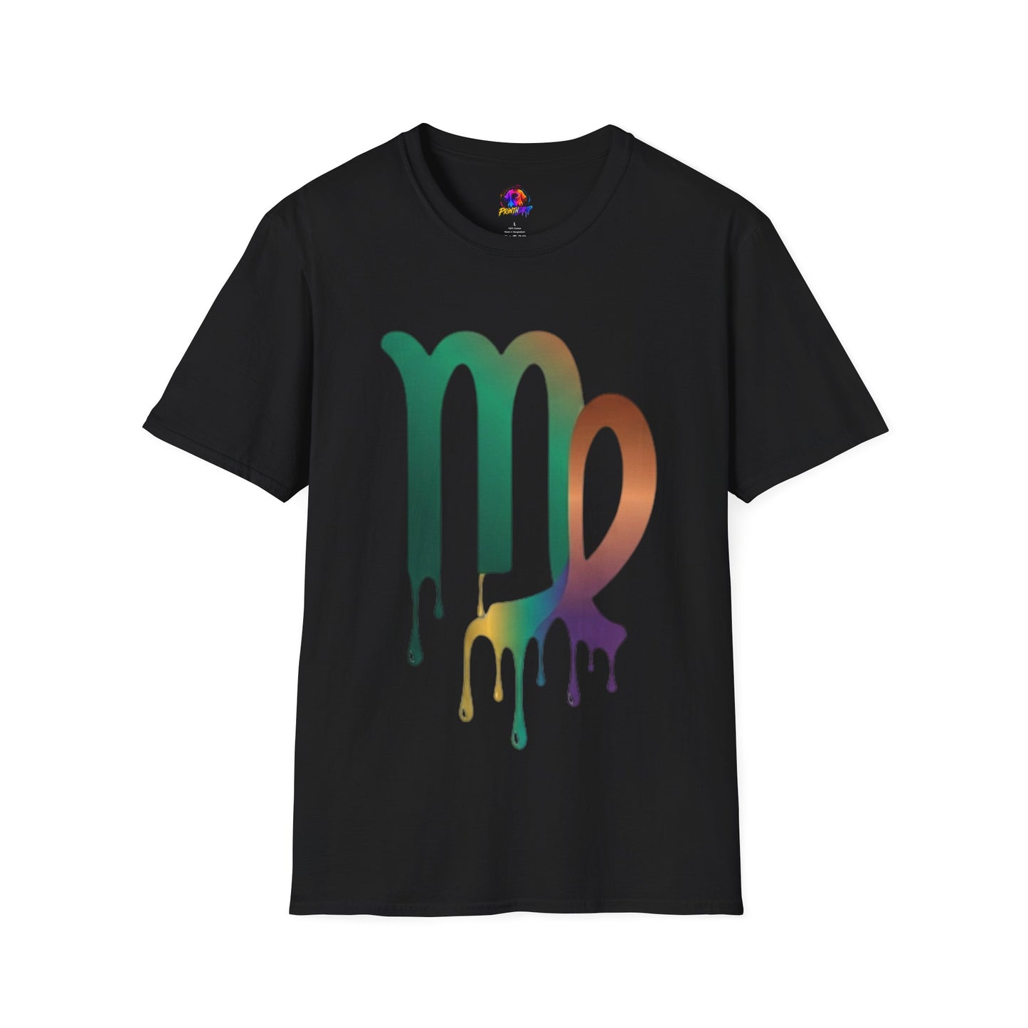 Virgo Zodiac Drip T-Shirt — Colorful Virgo Sign Astrology Tee