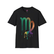 Virgo Zodiac Drip T-Shirt — Colorful Virgo Sign Astrology Tee