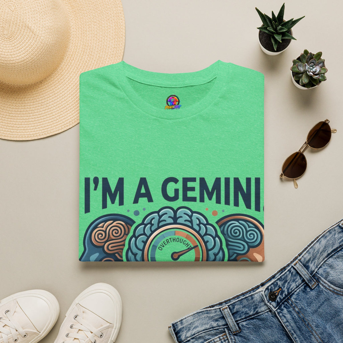 I’m A Gemini T-Shirt – “I Already Overthought It” Zodiac Tee