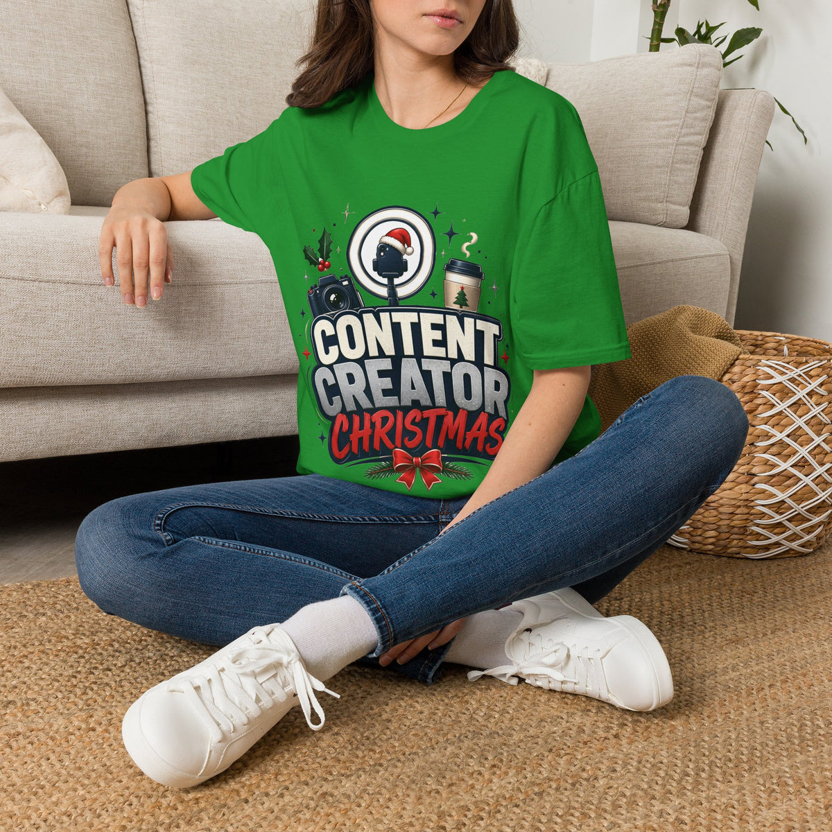 Content Creator Christmas T-Shirt