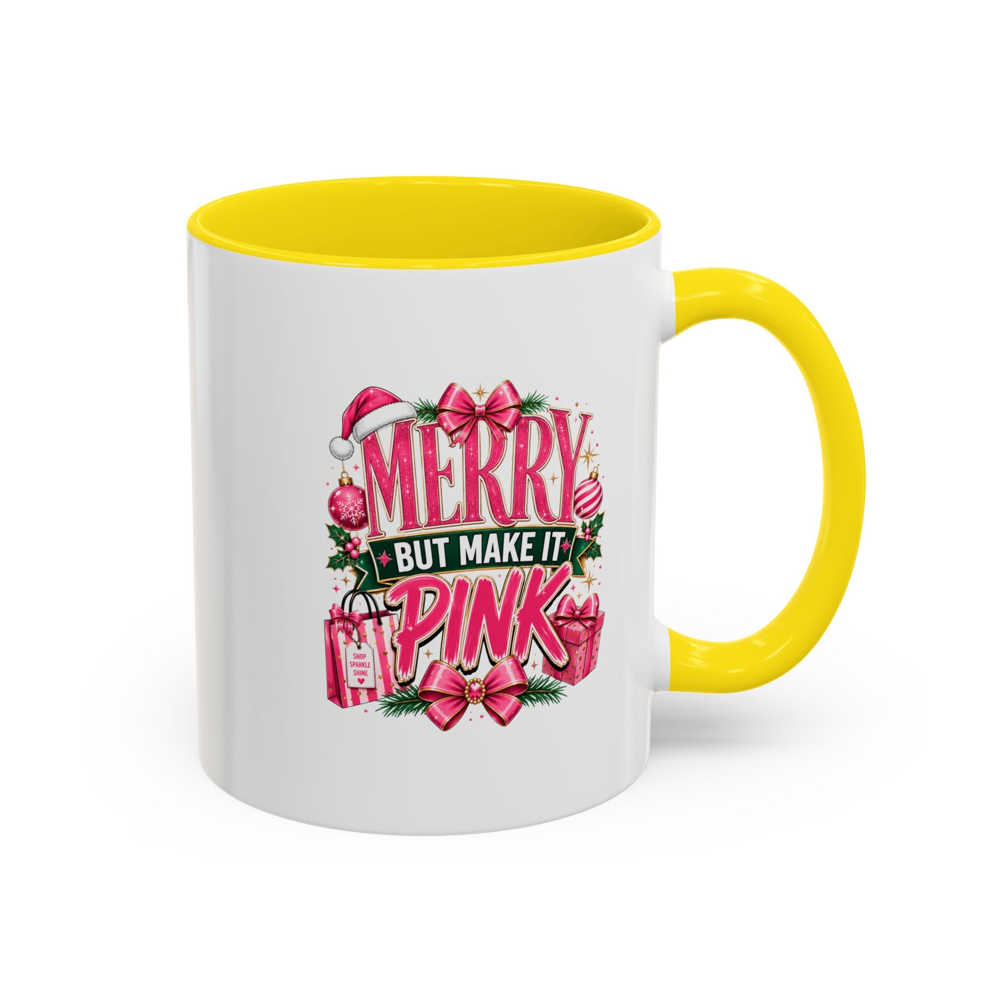 Accent Coffee Mug Merry Pink