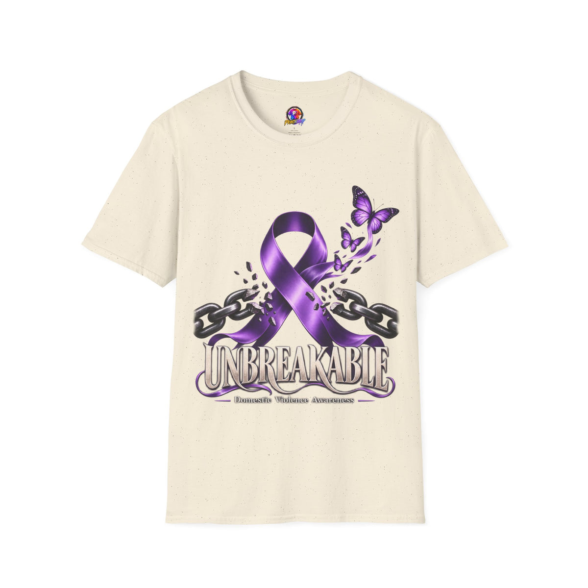 Unbreakable Purple Ribbon T-Shirt —Domestic Violence  Awareness Support Tee