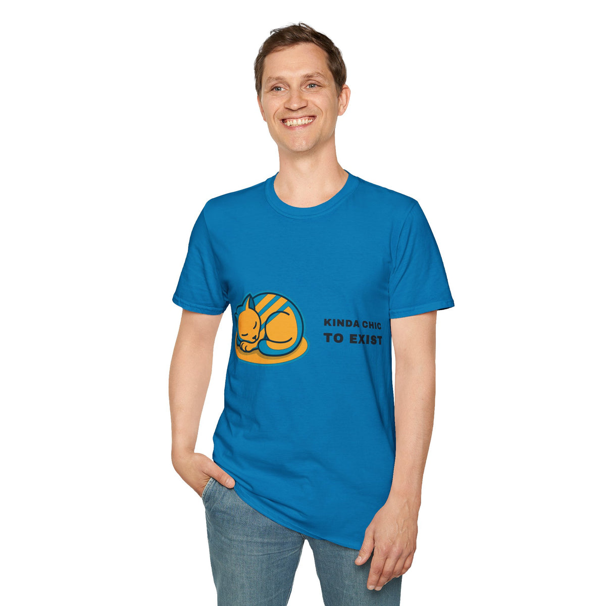 Cat Nap T‑Shirt - 'Kinda Okay To Exist' Cute Sleeping Cat Graphic Tee - Trending Now - September 2026