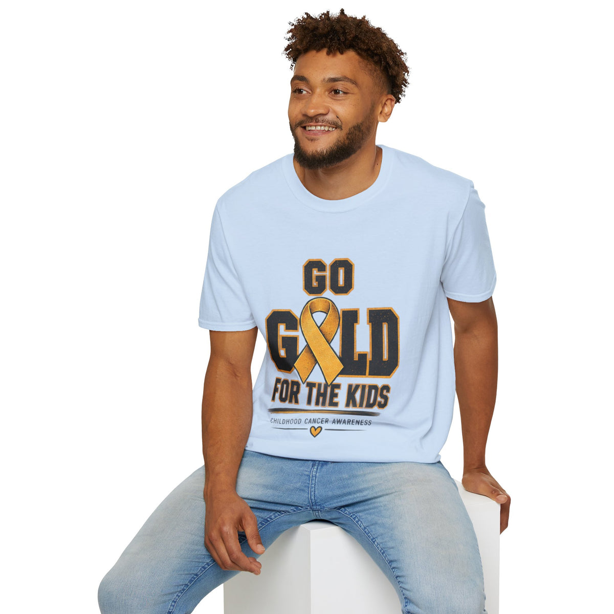 Go Gold For The Kids T-Shirt — Childhood Cancer Awareness Tee