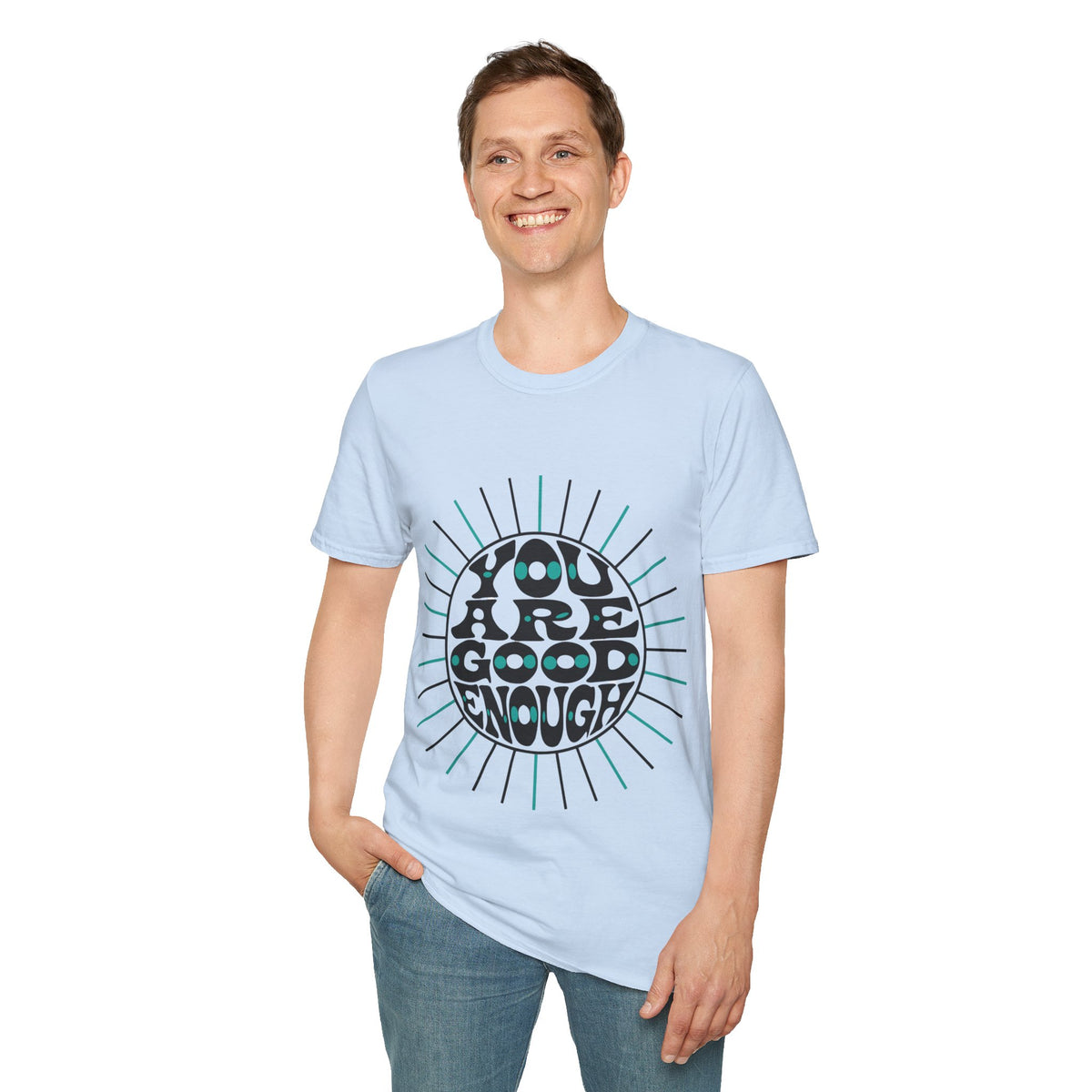 T-Shirt — "You Are Good Enough" Retro Positive Graphic Tee - Trending Now - September 2026