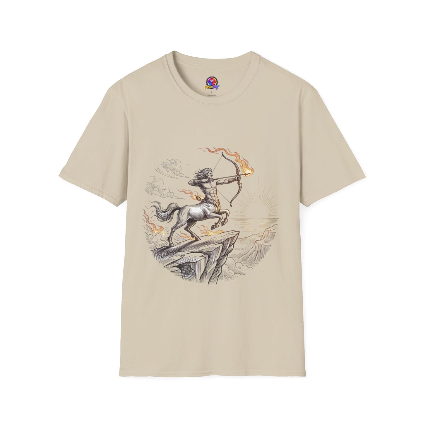 Centaur Archer T-Shirt — Mythical Archer Graphic Tee (Flaming Bow)