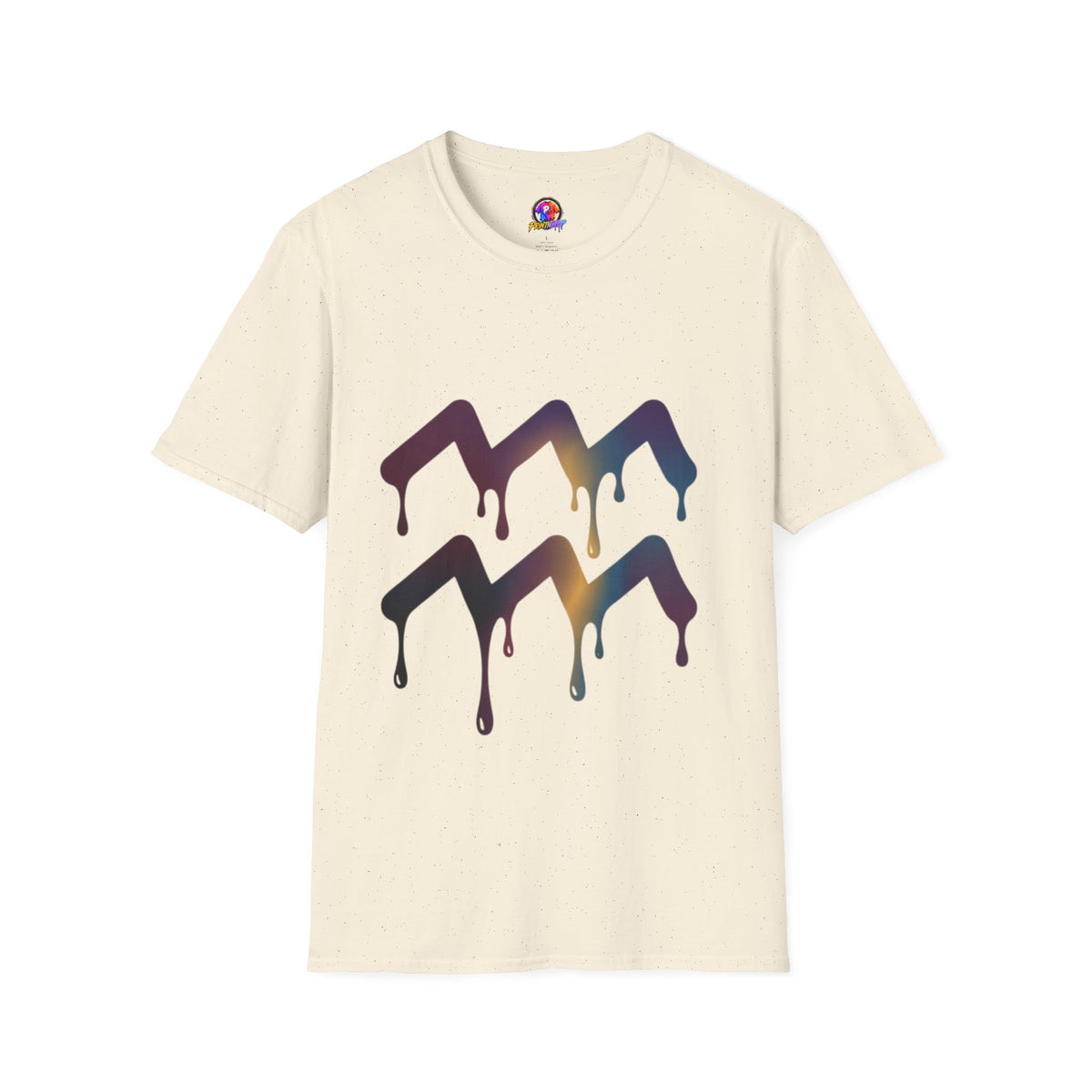 Dripping Mountain Graphic Tee — Vaporwave Sunset T-Shirt
