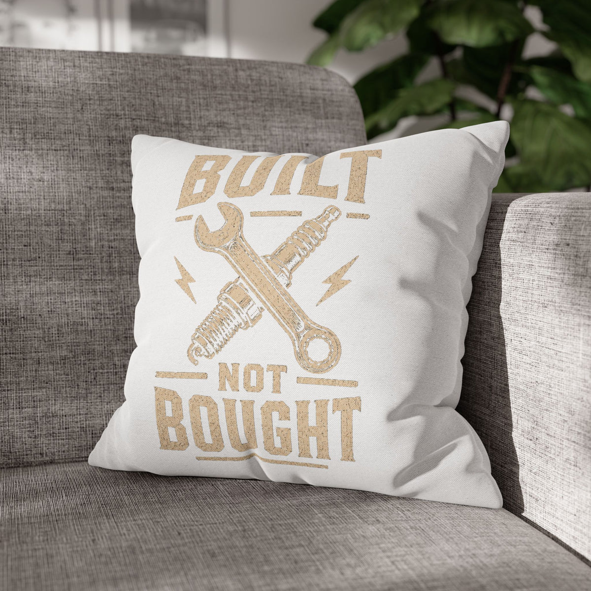 Built Not Bought Decorative Pillowcase Milo Bailey Dog Dad Mom