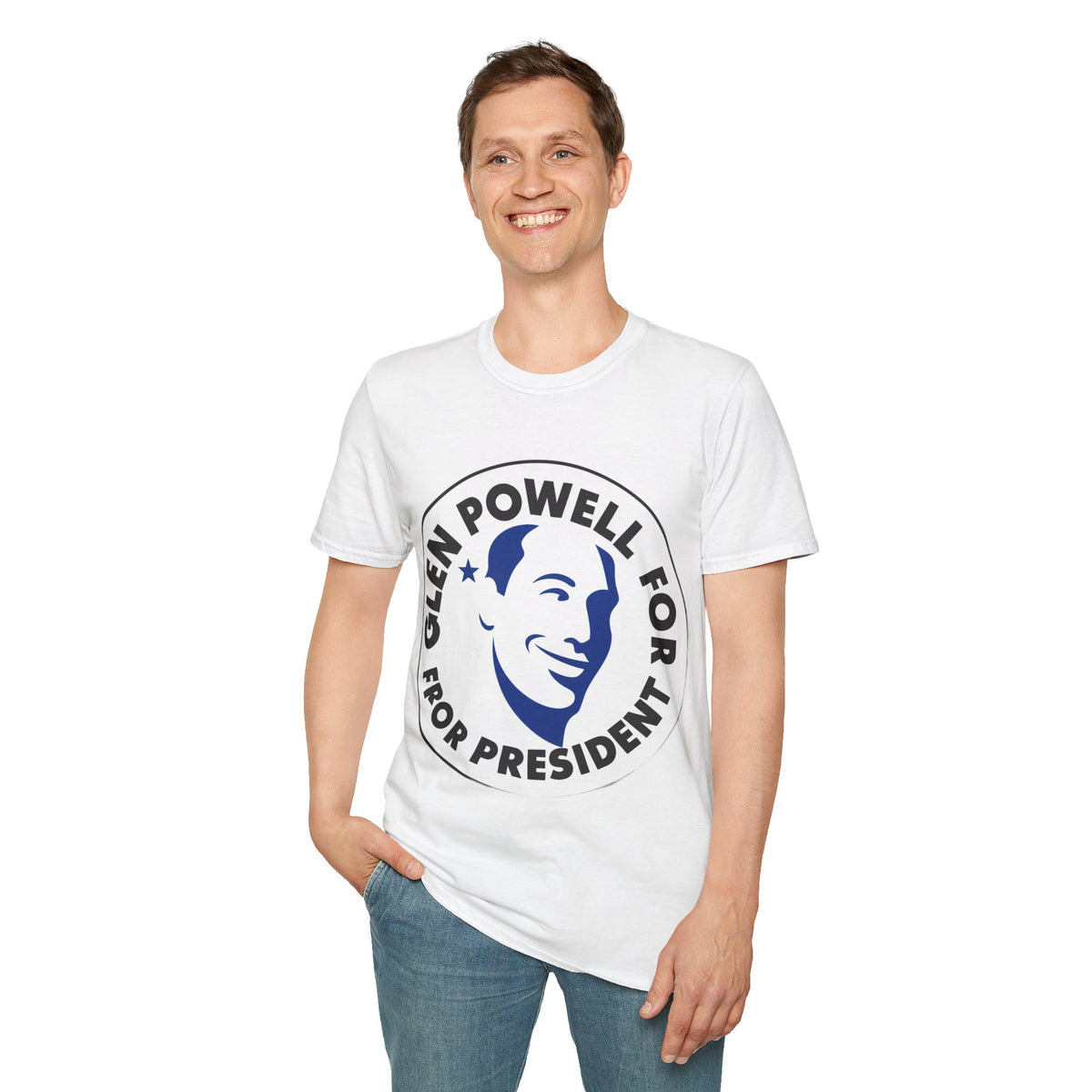 Campaign Logo T-Shirt — "Glen Powell For President" - Trending Now - August 2026