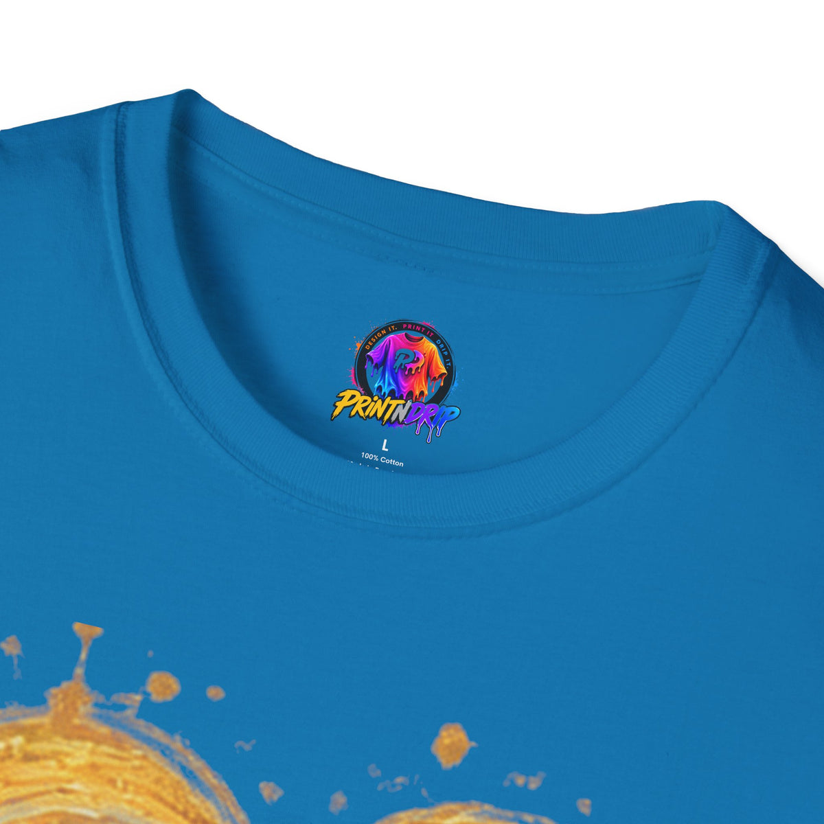 Childhood Cancer Awareness T-Shirt — "Fighter Today Brighter Tomorrow" Gold Ribbon