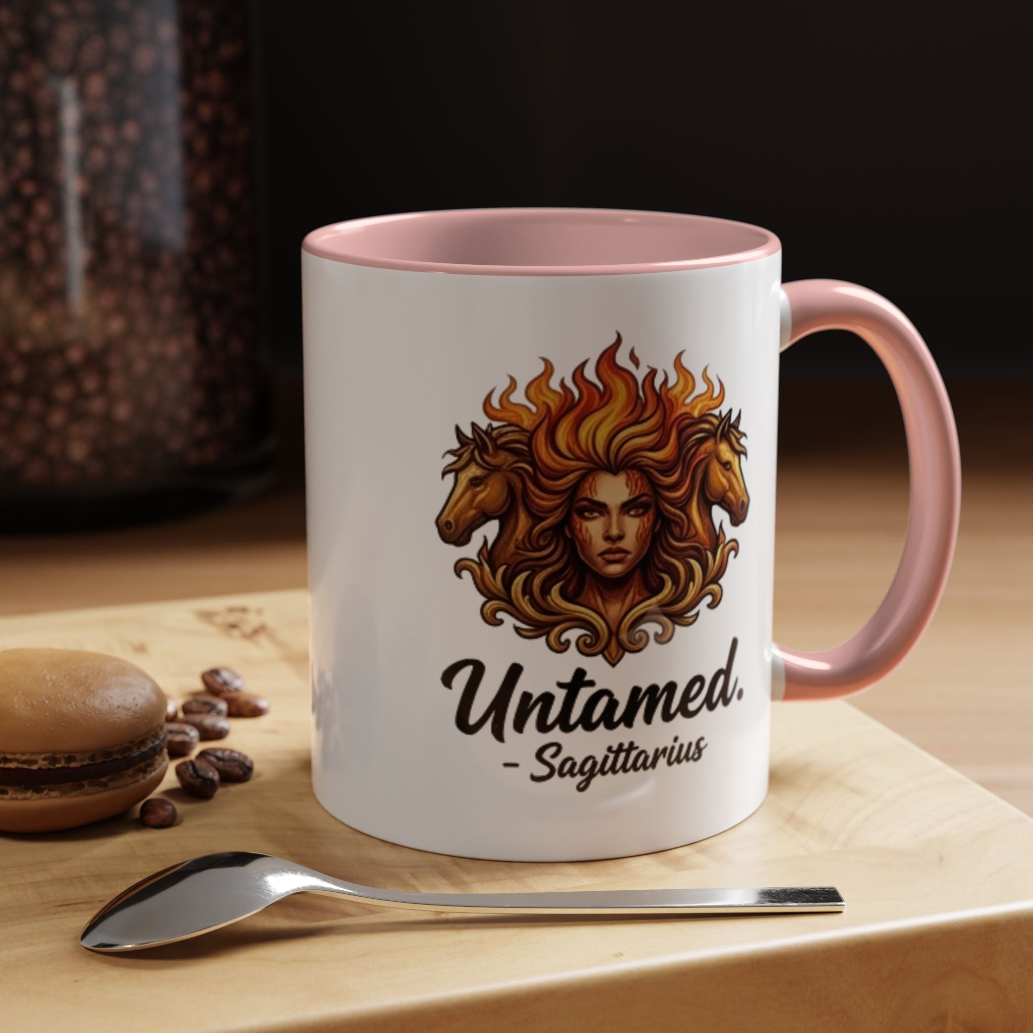 Untamed Sagittarius Accent Coffee Mug – Zodiac Astrology Gift (11/15oz)