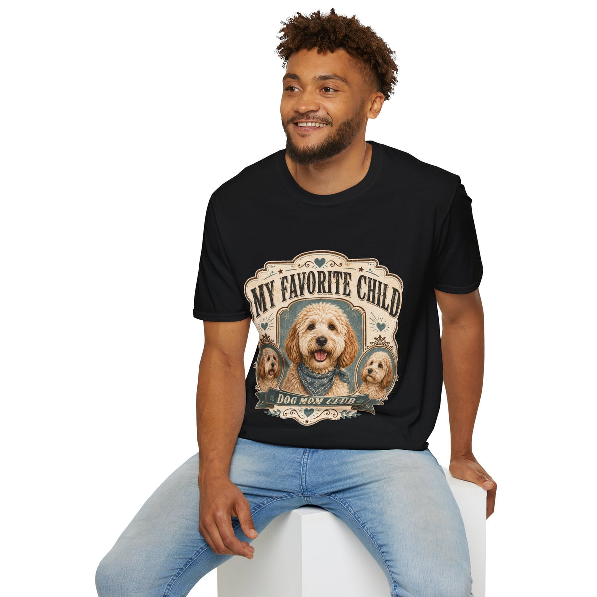T-Shirt — "My Favorite Child" Dog Mom Club Graphic Tee