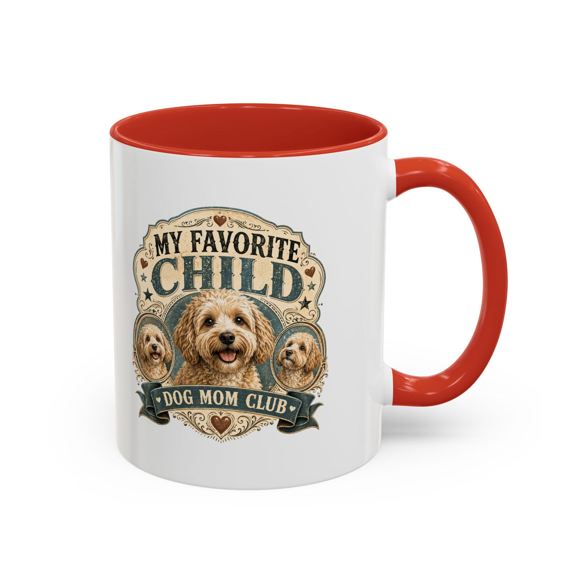 Milo Bailey Dog Dad Mom Dog Mom Coffee Mug - "My Favorite Child" Poodle Doodle Gift
