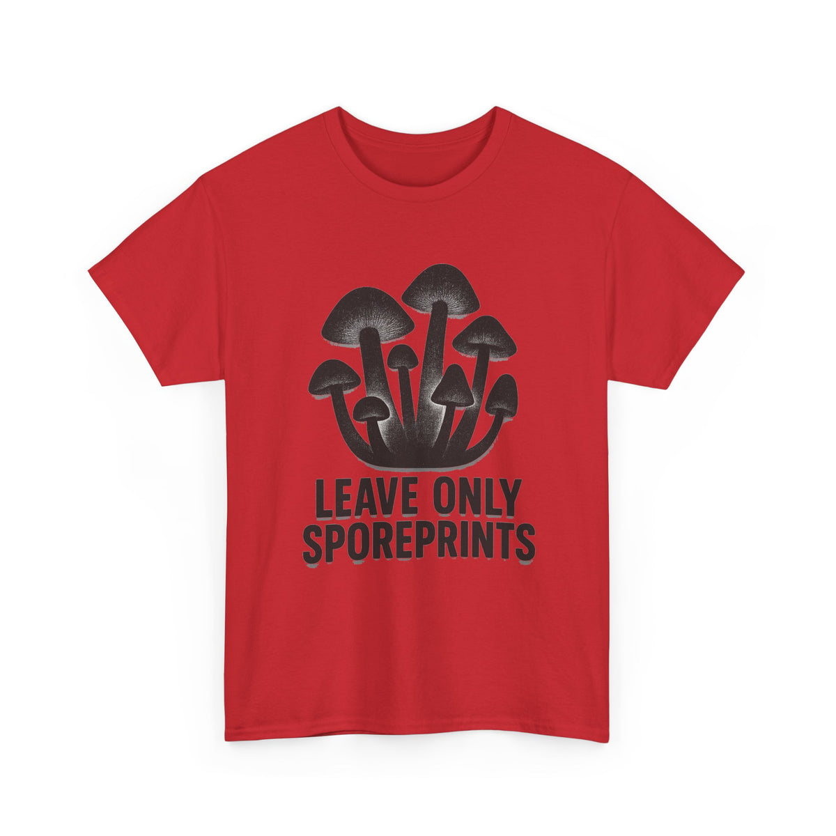 Mushroom Tee — "Leave Only Sporeprints" Eco Nature Graphic Shirt - Trending Now - August 2026