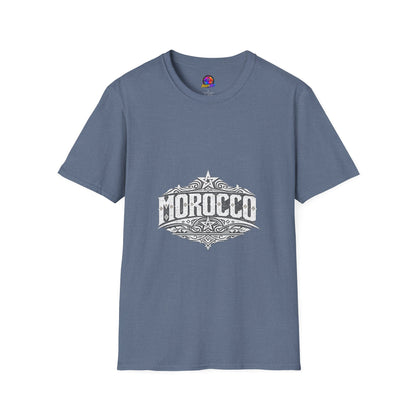 Morocco Vintage Graphic T-Shirt — Travel Tee with Ornamental Crest