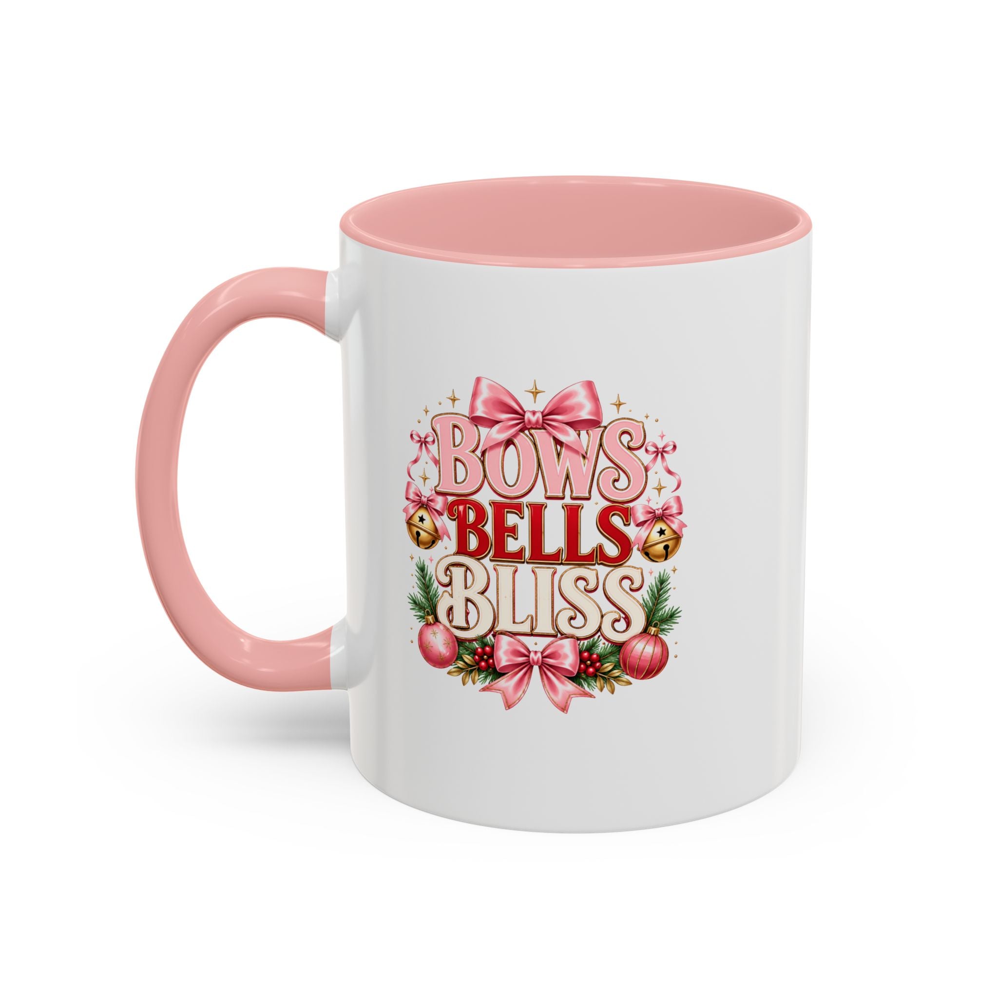 Bows Bells Bliss Christmas Accent Coffee Mug