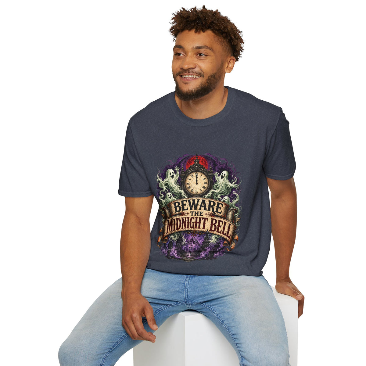 Halloween Beware Of Midnight Unisex Softstyle T-Shirt