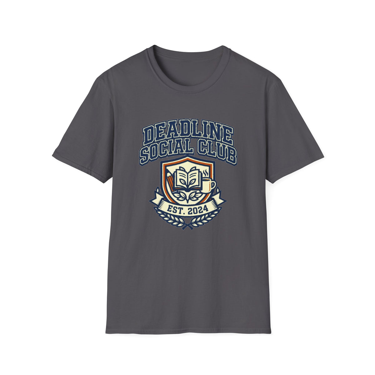 Deadline Social Club T-Shirt — Retro Collegiate Badge Tee - Trending Now - August 2026