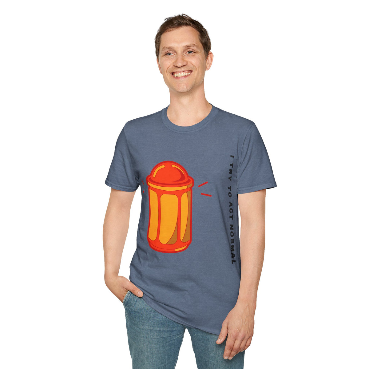 T-Shirt — 'I Try to Be a Grown-Up' Cartoon Fire Hydrant Graphic Tee - Trending Now - September 2026