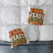 Thanksgiving Fall Feast Crew Pillow - Thanksgiving Decorative Throw Cushion