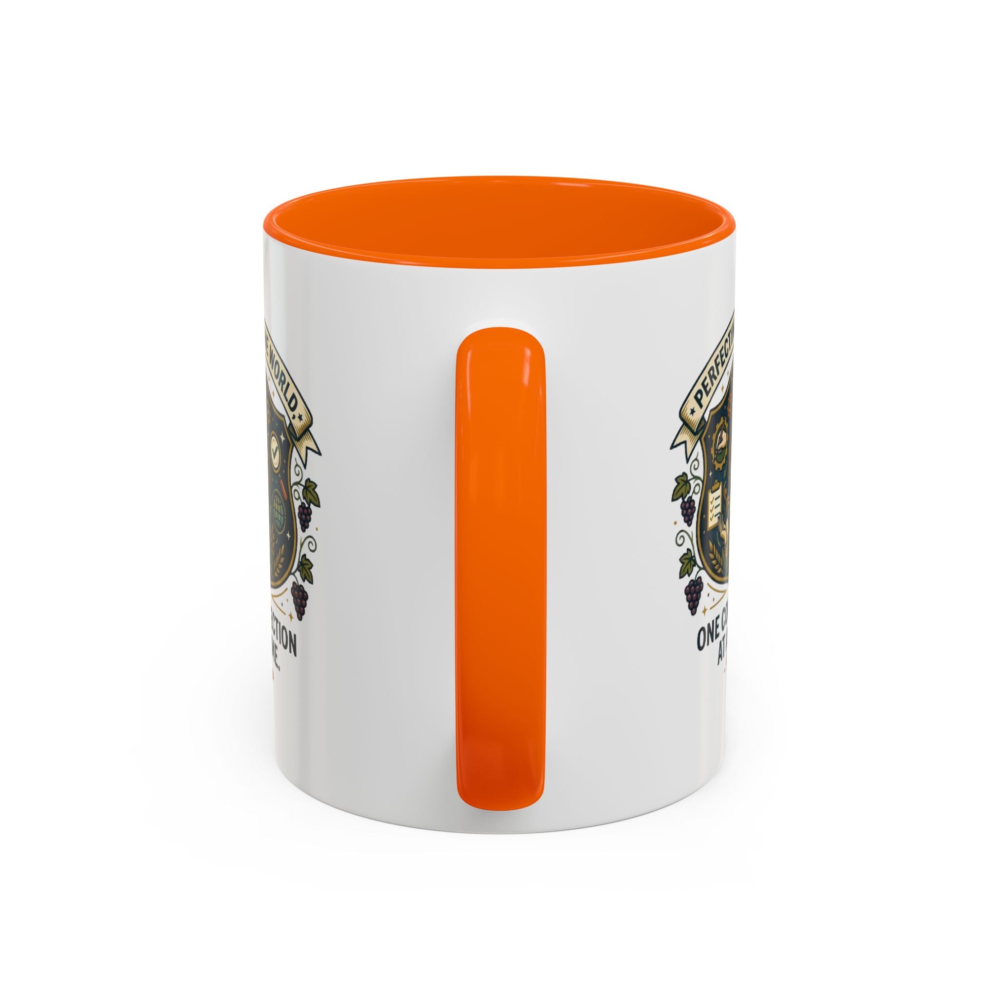 Virgo Coffee Mug — "Perfecting the World: One Correction at a Time" Accent Astrology Gift