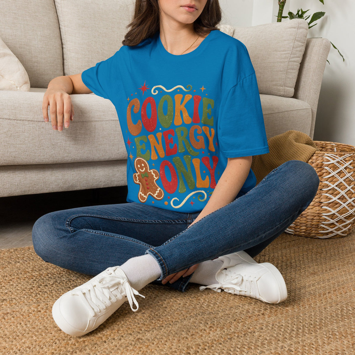 Cookie Energy Only T-Shirt — Festive Gingerbread Holiday Tee