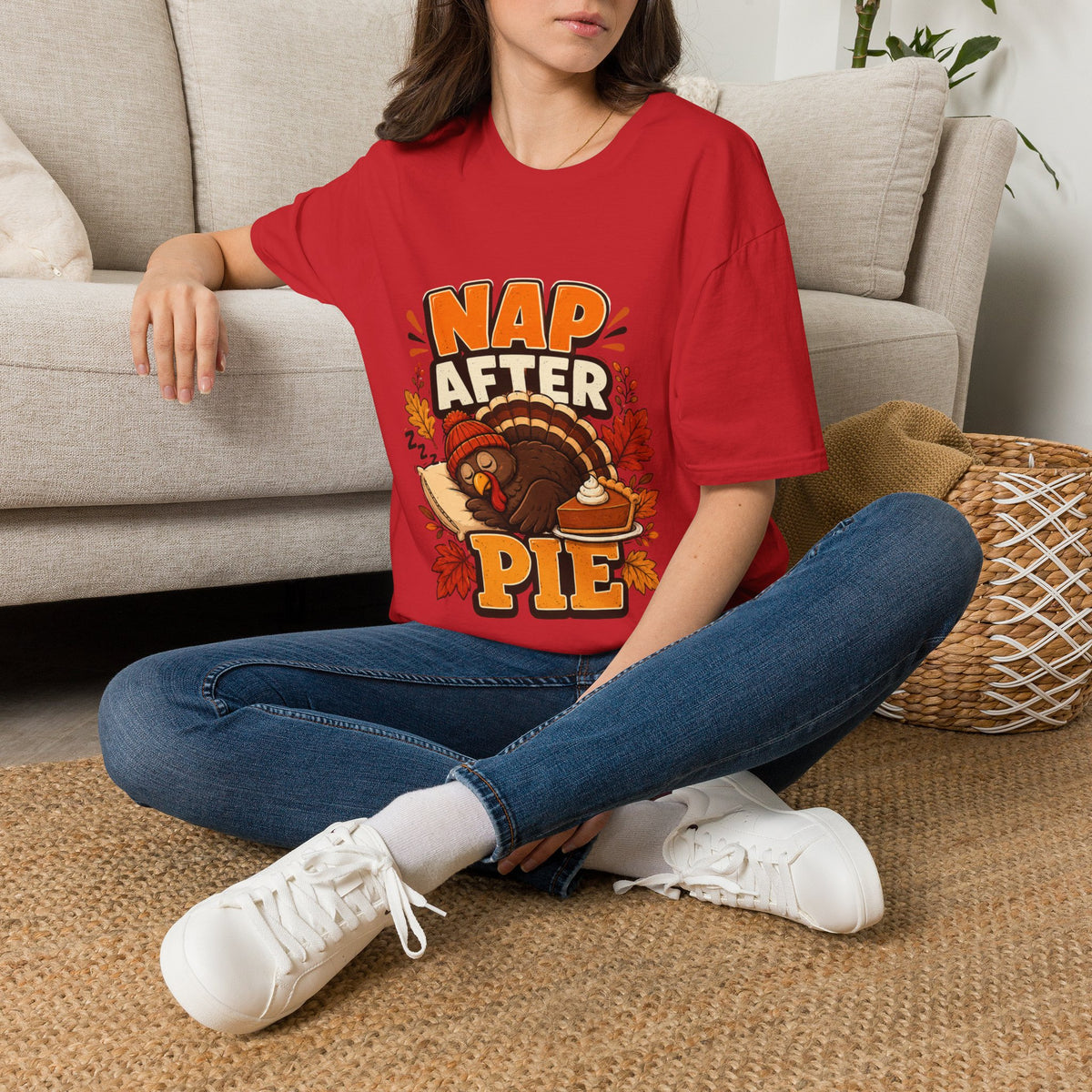 Thanksgiving T-Shirt Nap After Pie T-Shirt — Funny Thanksgiving Turkey Tee