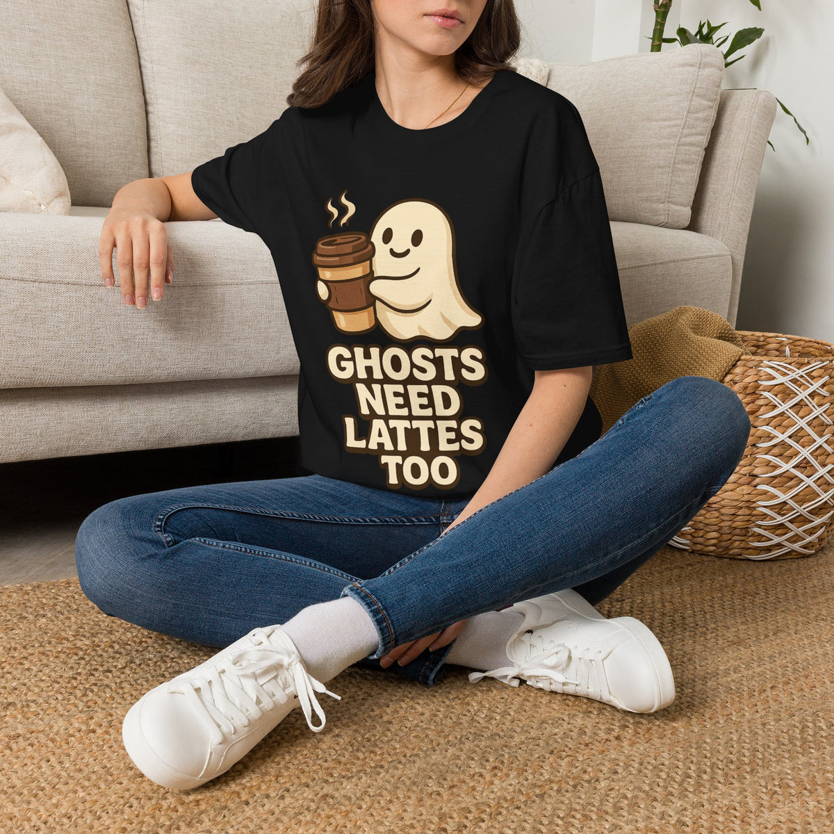 Ghosts Need Lattes Too T-Shirt - Trending Now - August 2026