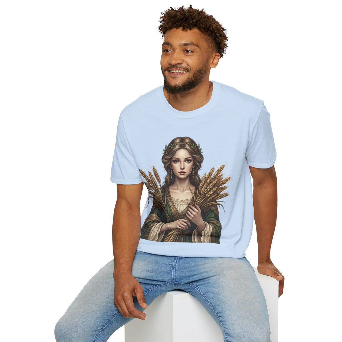 Goddess of Harvest T‑Shirt — Wheat Maiden Graphic Tee