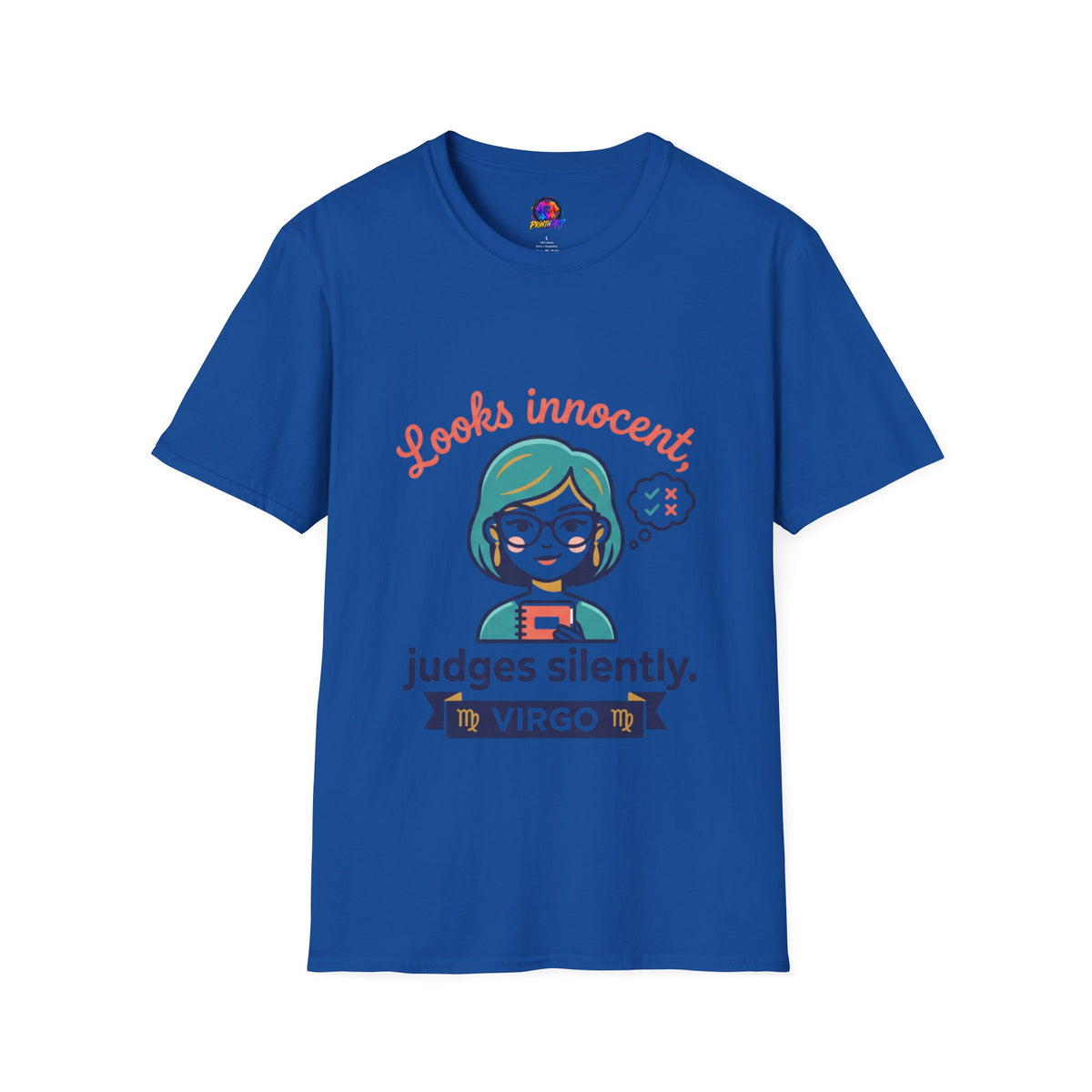 Looks Innocent Virgo T-Shirt — Funny Zodiac Graphic Tee for Virgo Women
