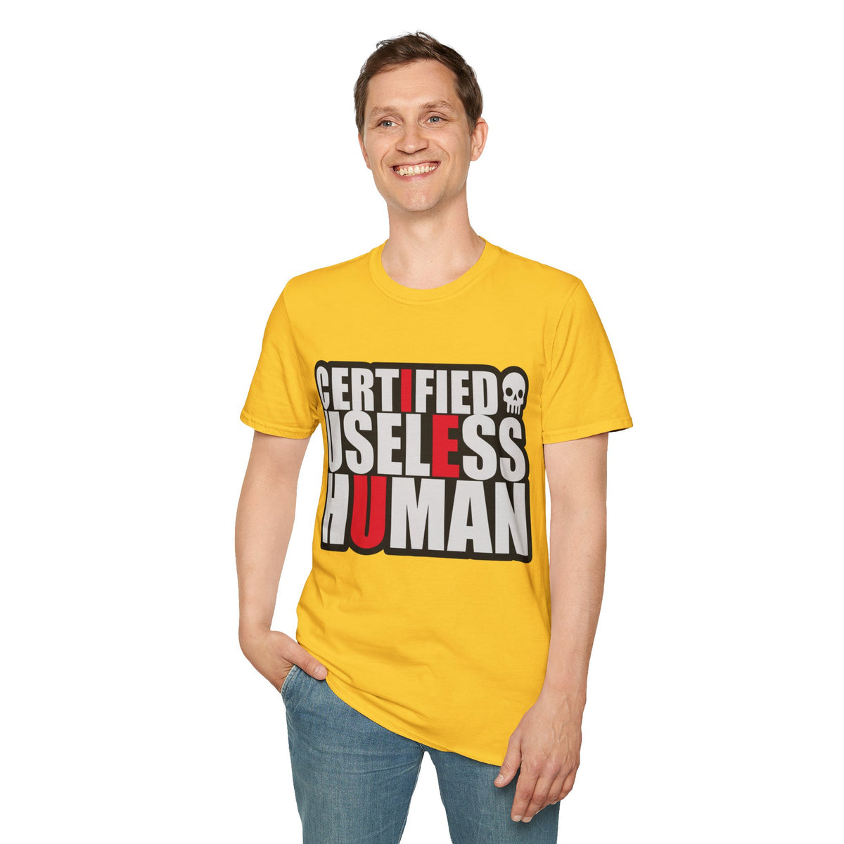 Certified Useless Human T-Shirt — Funny Sarcastic Graphic Tee - Trending Now - August 2026
