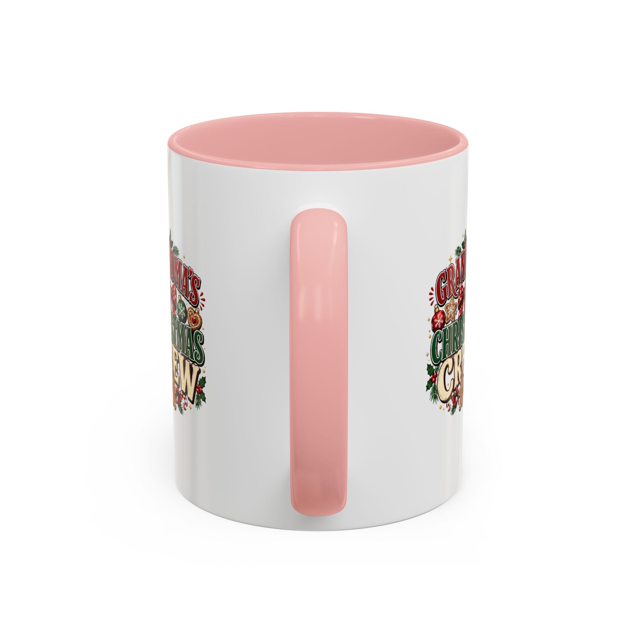 Grandma's Christmas Crew Accent Coffee Mug — Festive Holiday Gift for Grandma