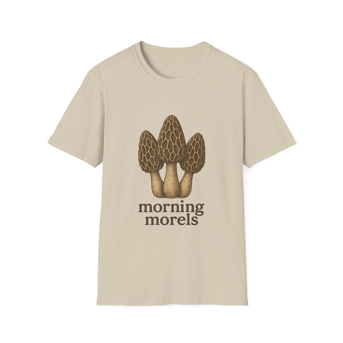 Morel Mushroom T-Shirt — Forager Graphic Tee ("Morel Hunter") - Trending Now - August 2026