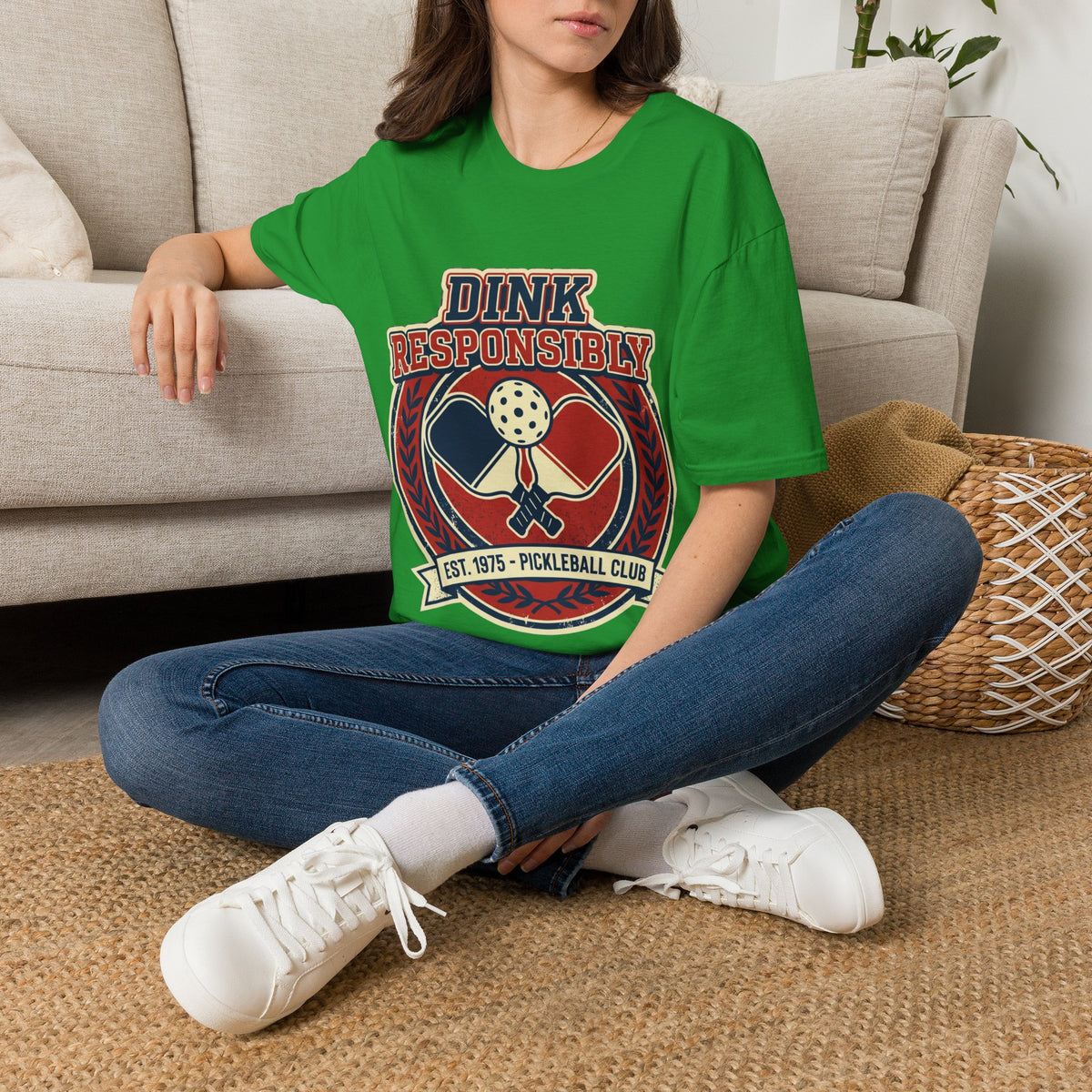 Pickleball T‑Shirt — "Dink Responsibly" Vintage Pickleball Club Tee