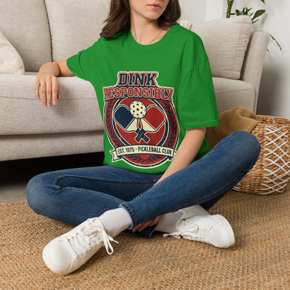 Pickleball T‑Shirt — "Dink Responsibly" Vintage Pickleball Club Tee