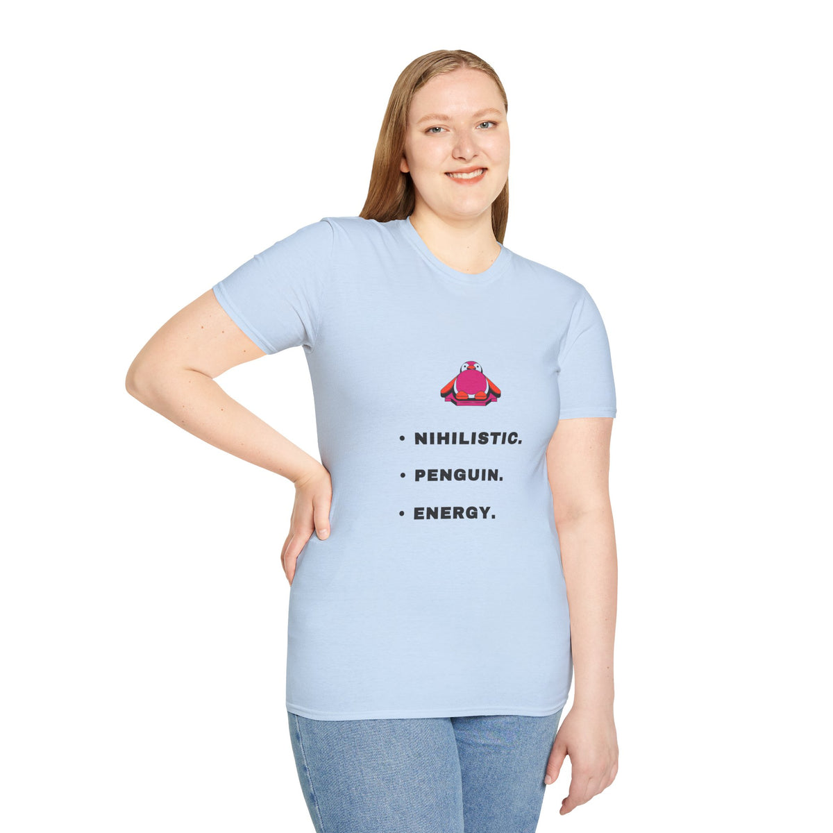 Nihilistic Penguin T-Shirt — Cute Minimalist Graphic Tee - Trending Now - September 2026