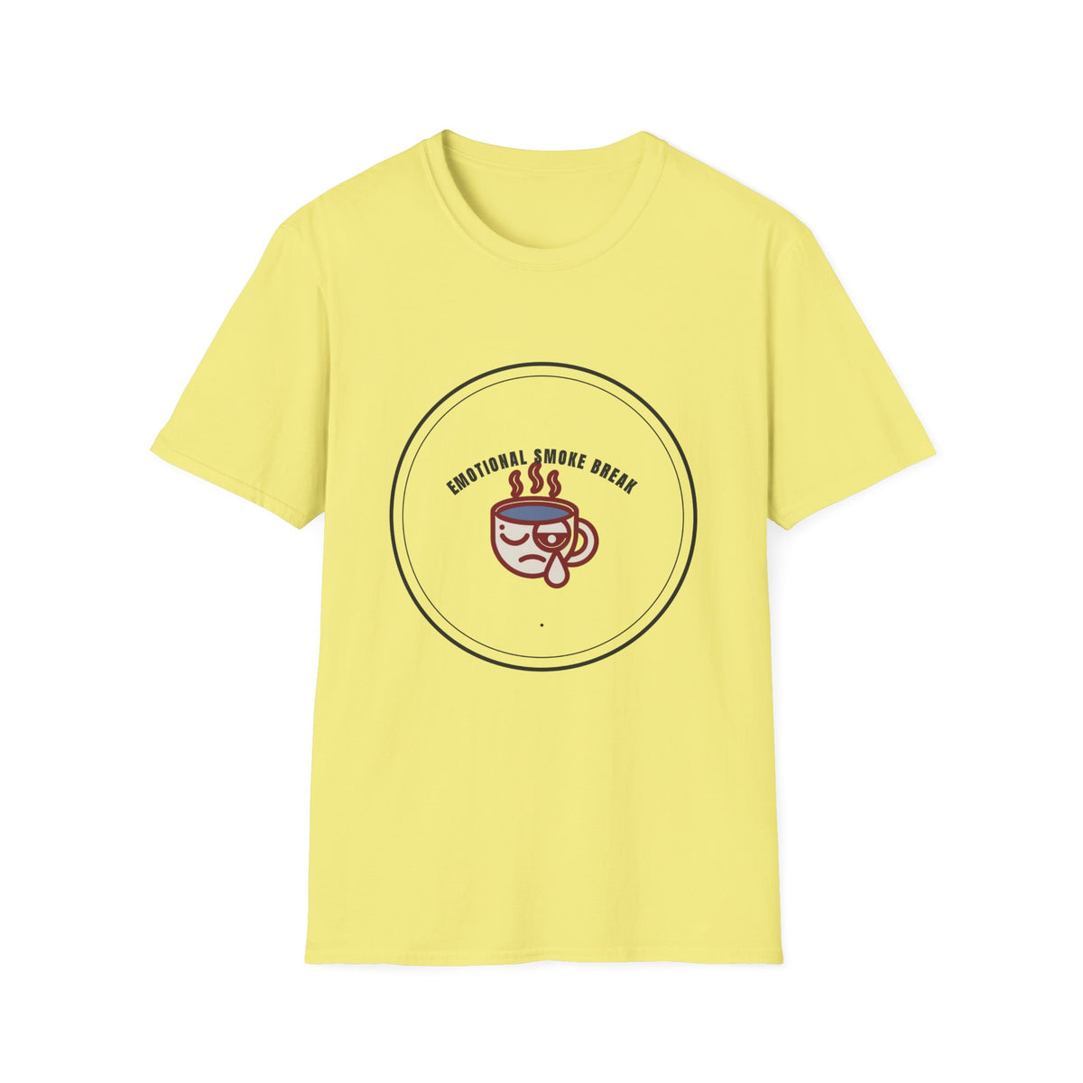 T-Shirt — "Emotional Smoke Break" Coffee Cup Graphic Tee - Trending Now - September 2026