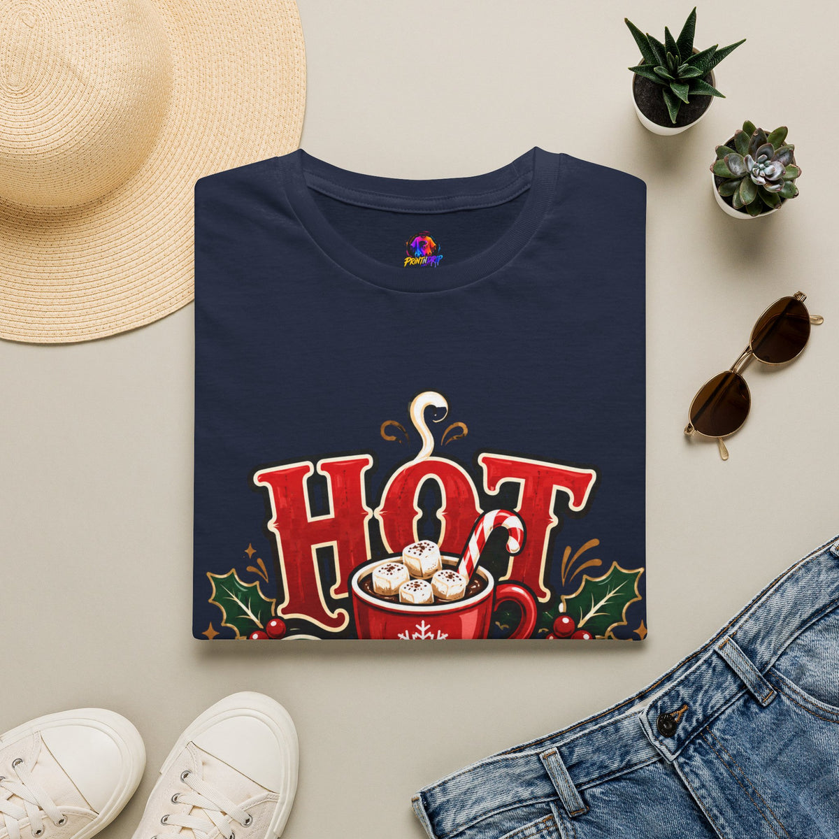 Hot Cocoa Crew T‑Shirt — Cozy Holiday Hot Chocolate Graphic Tee