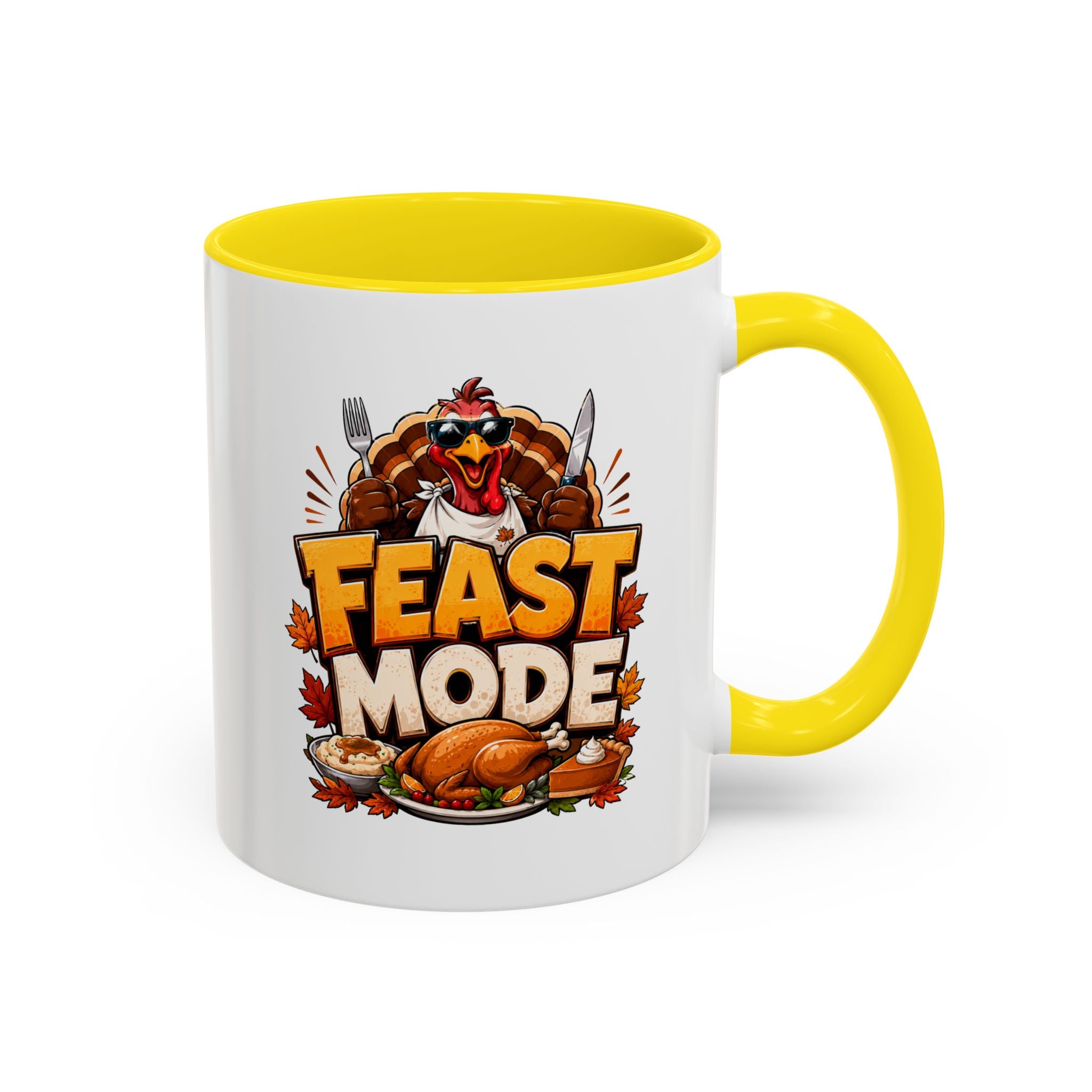 Thanksgiving Mug Feast Mode Coffee Mug — Thanksgiving Turkey Holiday Mug