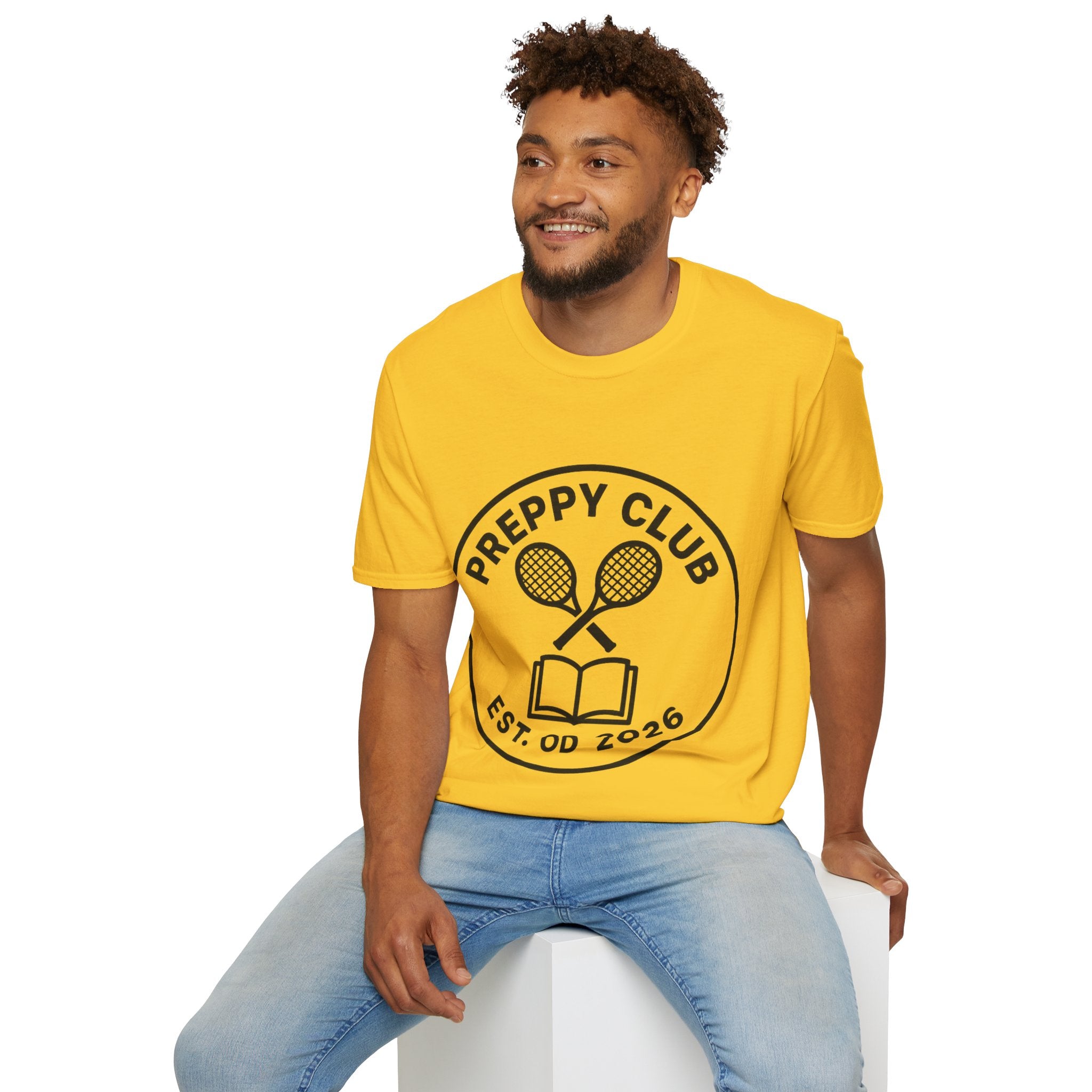 Preppy Club Tennis T‑Shirt — 'Preppy Club' Logo Tee (Est. 2026) - Trending Now - August 2026 Trends - Everyday Sporty T-shirt