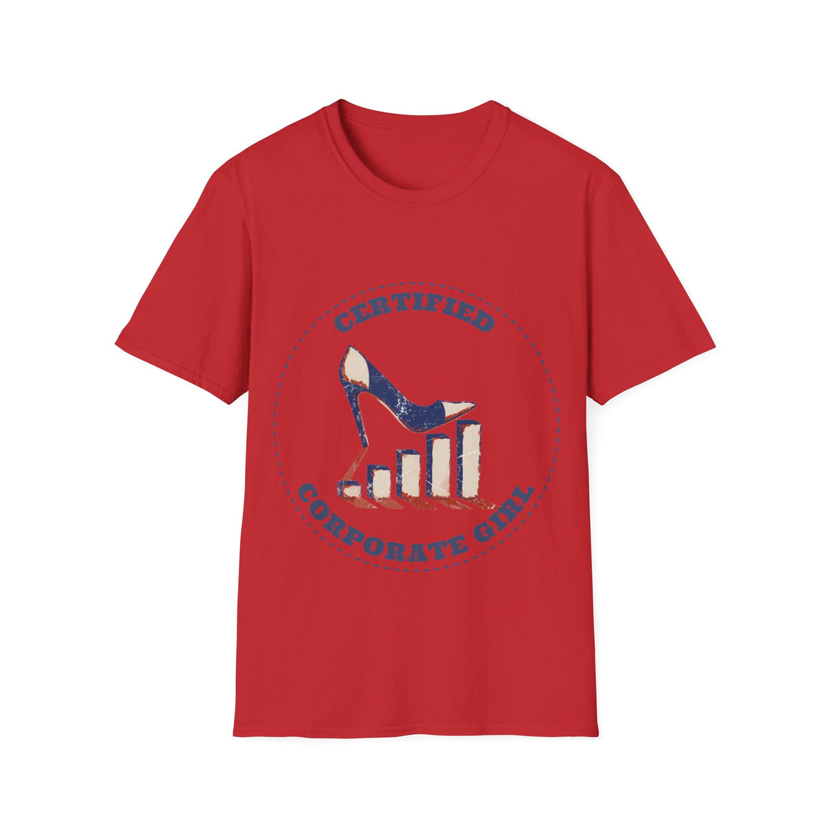 Certified Corporate Girl Retro Badge Tee - Funny Office Humor Graphic T-Shirt - Trending Now - September 2026