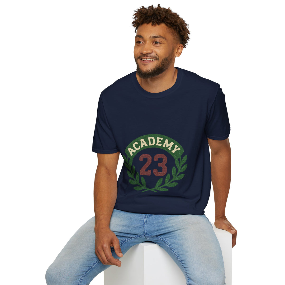 Academy 23 Badge T-Shirt — Vintage Laurel Emblem Tee - Trending Now - August 2026
