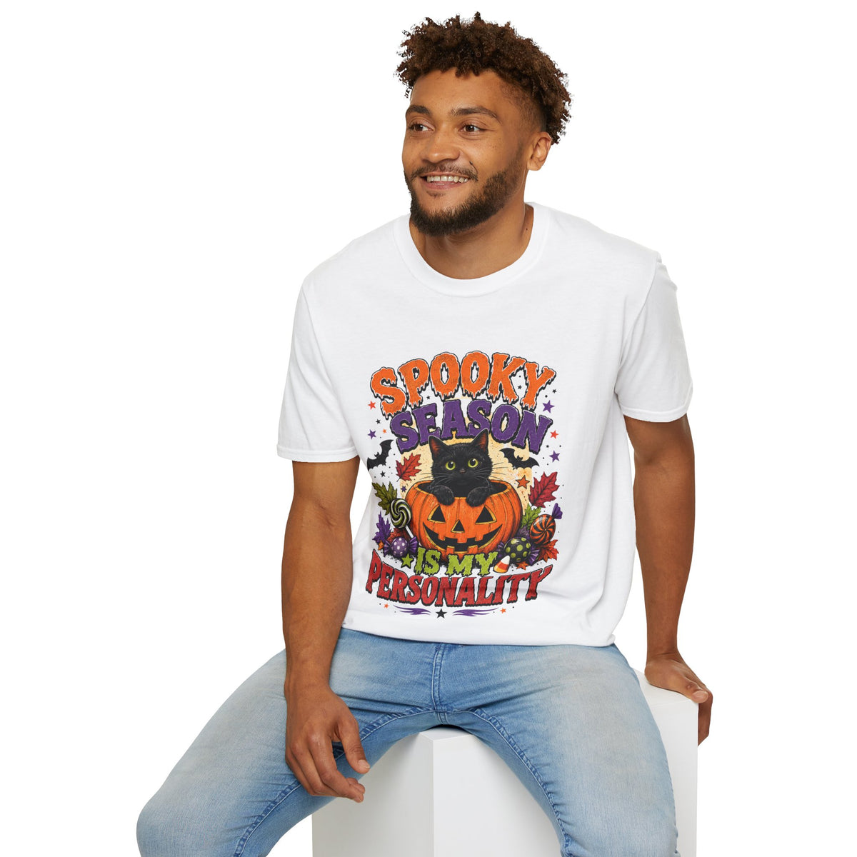 Halloween Spooky Season Unisex Softstyle T-Shirt